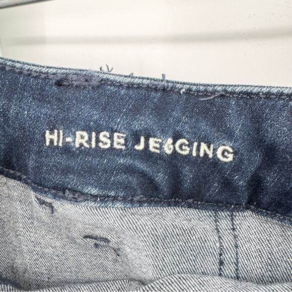 NWT AE American Eagle Hi-Rise Jegging Cargo Skinny Jeans Dark Wash Size 18 Short - Picture 8 of 15